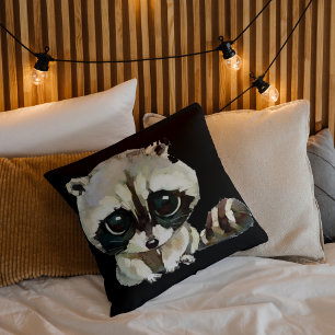 Big Eyes Racoon Cushion