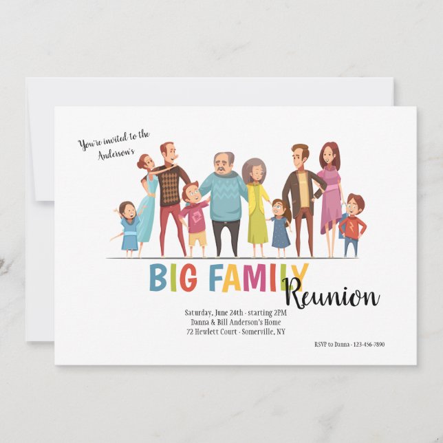 Big Family Reunion Invitation (Front)
