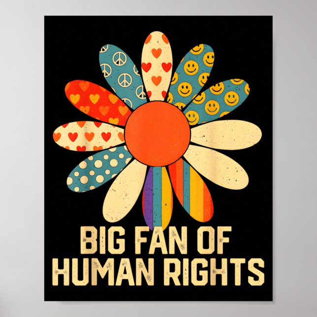Big Fan Human Rights Equality Artwork Poster (Front)
