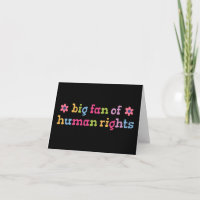 Big fan of human rights