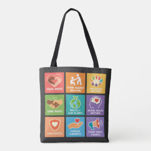 Big fan of human rights tote bag