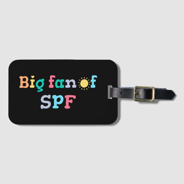 Big fan of SPF Luggage Tag (Front Horizontal)