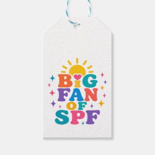Big Fan of SPF Summer Sun Protection Gift Tags