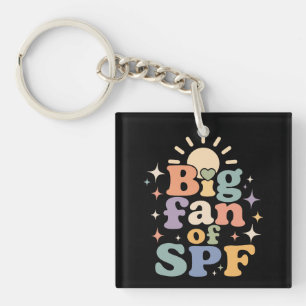 Big Fan of SPF Summer Sun Protection Key Ring