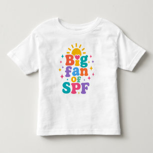 Big Fan of SPF Summer Sun Protection Toddler T-Shirt