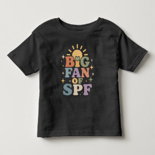 Big Fan of SPF Summer Sun Protection Toddler T-Shirt
