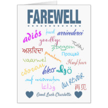 Big Farewell Goodbye Leaving