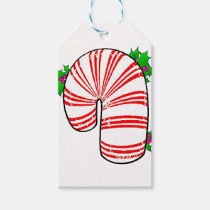 Big Fat Candy Cane Gift Tags