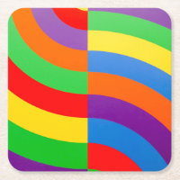 BIG FAT RAINBOW STRIPES CIRCLES