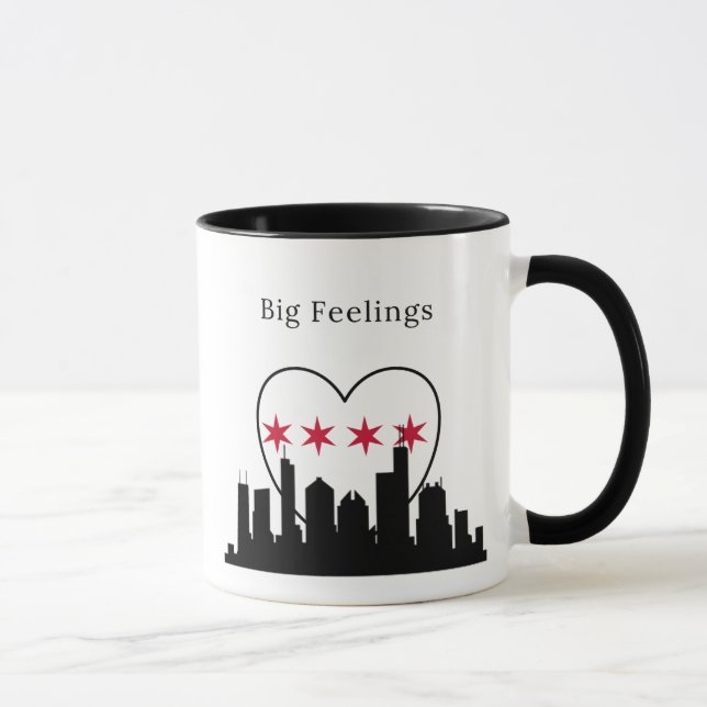 Big Feelings Chicago Skyline Mug (Right)