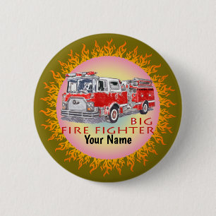 Big Firetruck Firefighter pin