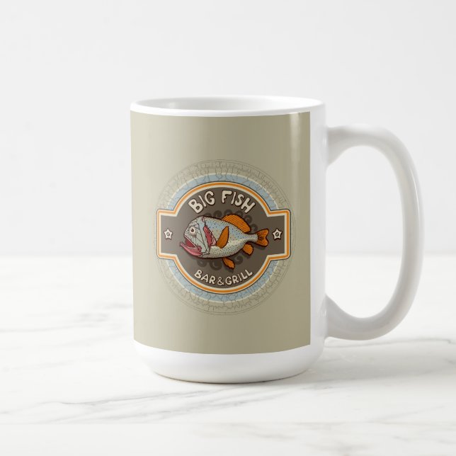 Big Fish Bar And Grill Poster Coffee Mug (Right)