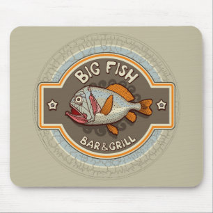 Big Fish Bar And Grill Poster Mouse Pad