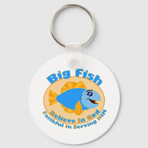 Big Fish Believe in God Key Ring