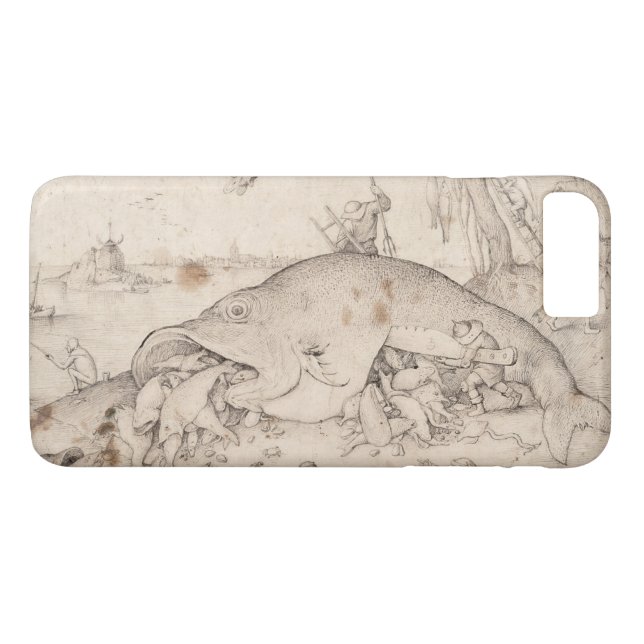Big Fish Eat Little Fish by Pieter Bruegel Case-Mate iPhone Case (Back (Horizontal))