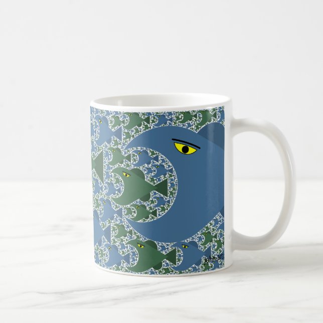 big fish eat little fish coffee mug (Right)