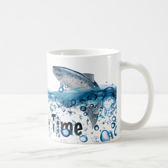 Big fish in lake water coffee mug (Right)