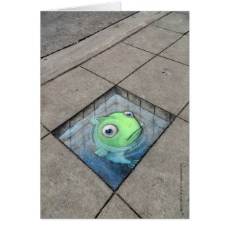 big fish, small sidewalk card