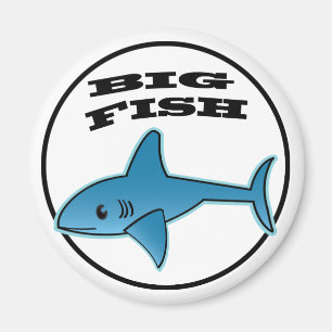 Big Fish - Standard, 2¼ Inch Round Magnet Magnet