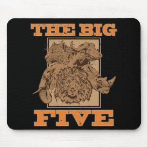 Big five of Africa Mouse Pad