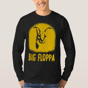 Big Floppa Cat Meme Cute Caracal distressed silhou T-Shirt