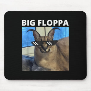 Big Floppa Meme Cat Mouse Pad