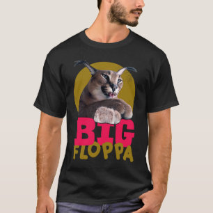 Big Floppa Meme.  Cat T-Shirt