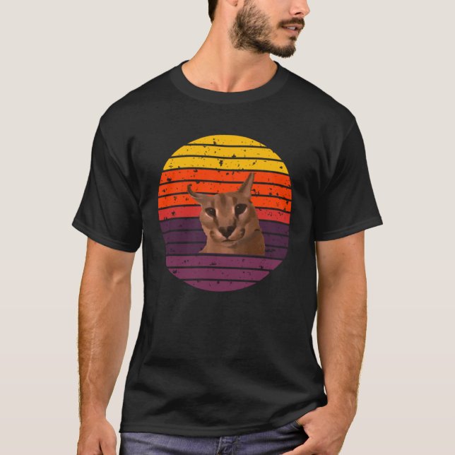 Big Floppa Meme Cute AKA Gregory  ears  1 T-Shirt (Front)