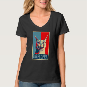 Big Floppa Meme Cute Caracal Cat hiss retro vintag T-Shirt