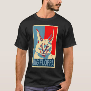 Big Floppa Meme Cute Caracal Cat hope retro vinta T-Shirt