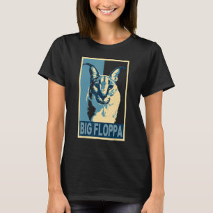 Big Floppa Meme Cute Caracal Cat retro vintage T-Shirt