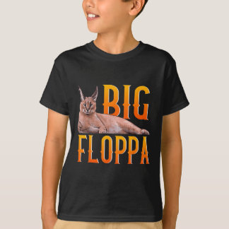 Big Floppa Meme Cute Caracal Cat  T-Shirt
