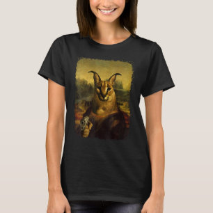 Big Floppa Meme Cute Caracal Cat with gun T-Shirt