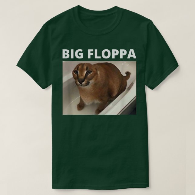 Big Floppa Meme My Beloved Caracal Cat Big Ears  T-Shirt (Design Front)