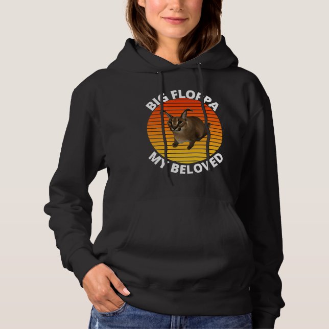 Big Floppa My Beloved Caracal Cat Meme Hoodie (Front)