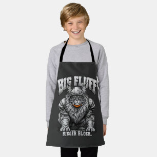 Big Fluff Bigger Block Maine Coon Football Cat Apron
