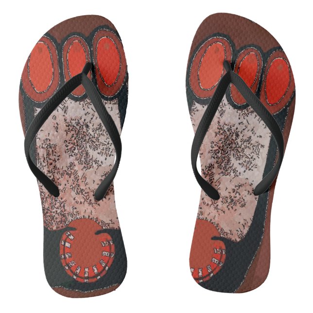 Big Foot  Abstract Jandals (Footbed)