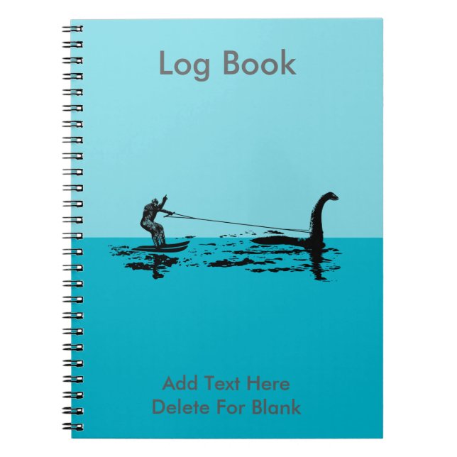 Big Foot and Nessie Spiral Notebook (Front)