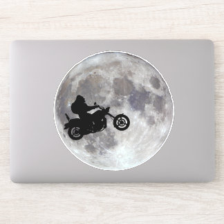 Big foot, big bike and a big bright moon