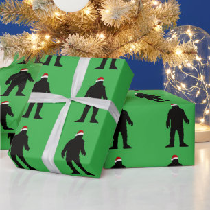 BIG FOOT CHRISTMAS FUNNY  WRAPPING PAPER