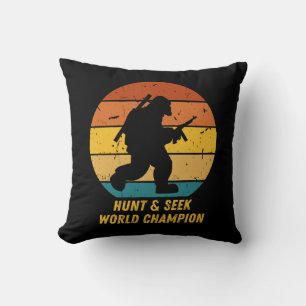 Big Foot Don't Want To Hide And Seek Anymore Now H Cushion