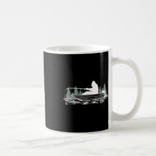 Big Foot Fishing Fishy Fishing Lover Fisherman Ret Coffee Mug