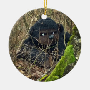 Big Foot in the Forest Ceramic Tree Decoration