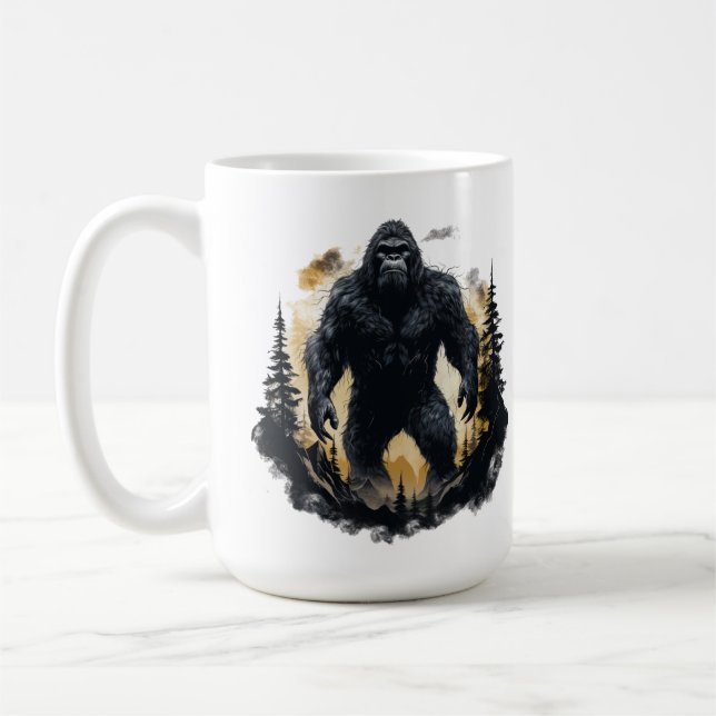 Big Foot In The Forrest  Coffee Mug (Left)