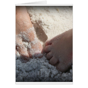 Big Foot Little Foot at the Beach Florida gulf