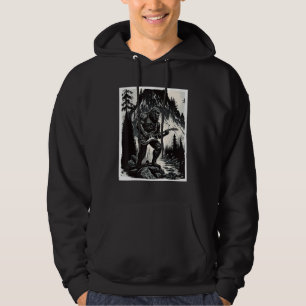 Big Foot Sasquatch Rock Guitar Music Metal Grunge Hoodie
