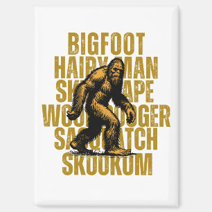 Big Foot Shirt Sasquatch t-shirt gift Magnet