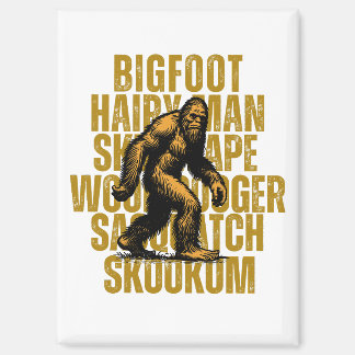 Big Foot Shirt Sasquatch t-shirt gift Magnet