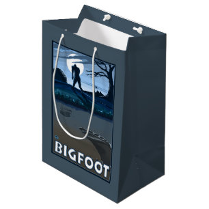 Big Foot walking through Golf Course Medium Gift Bag