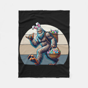 Big Foot With Bunny Ears Stealing A Bysket Of East Fleece Blanket